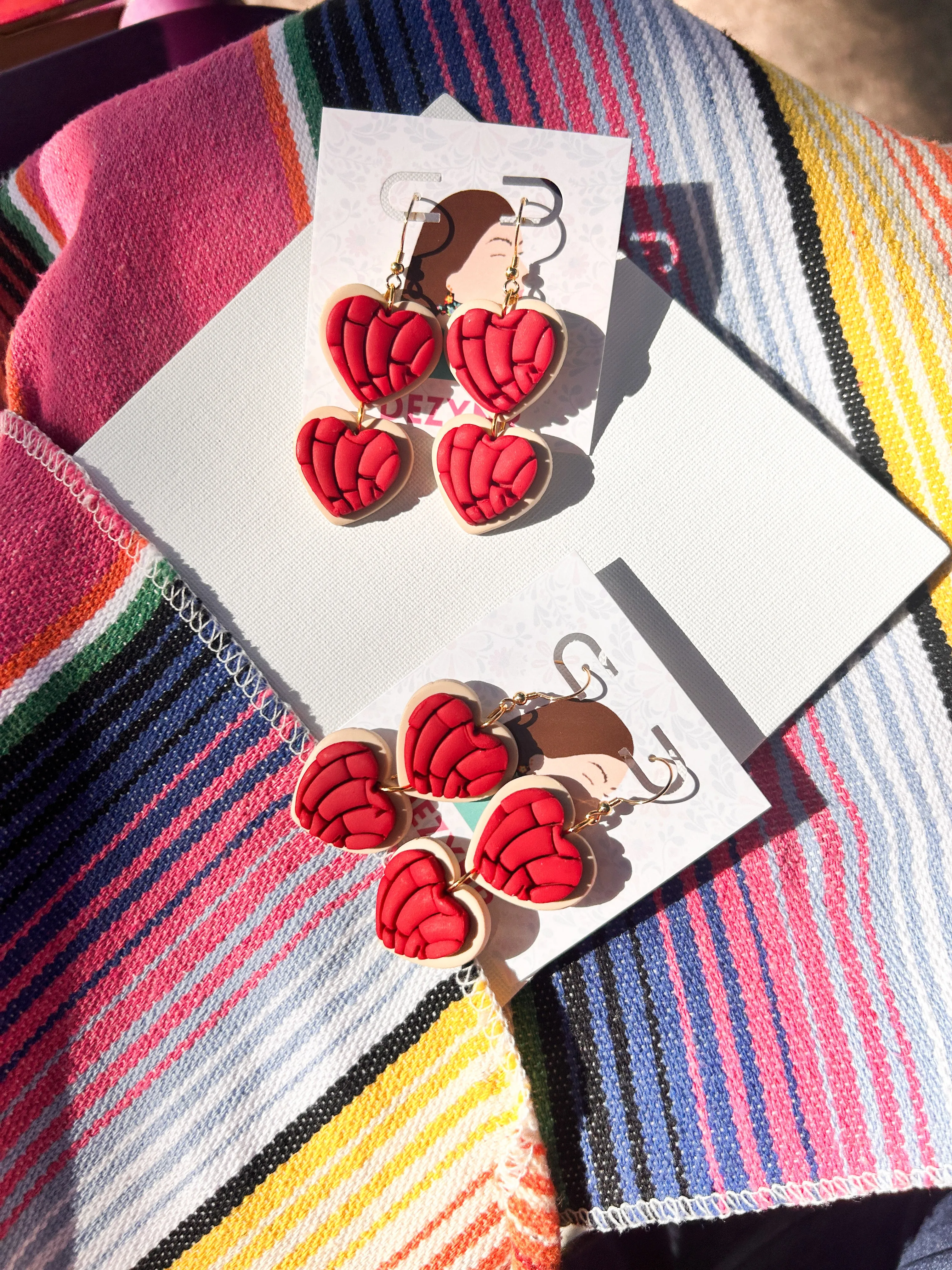 Red Concha Hearts