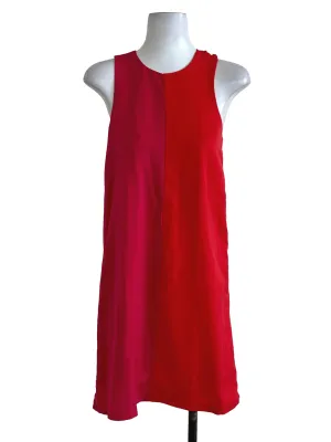 Red Pink Plain Dress