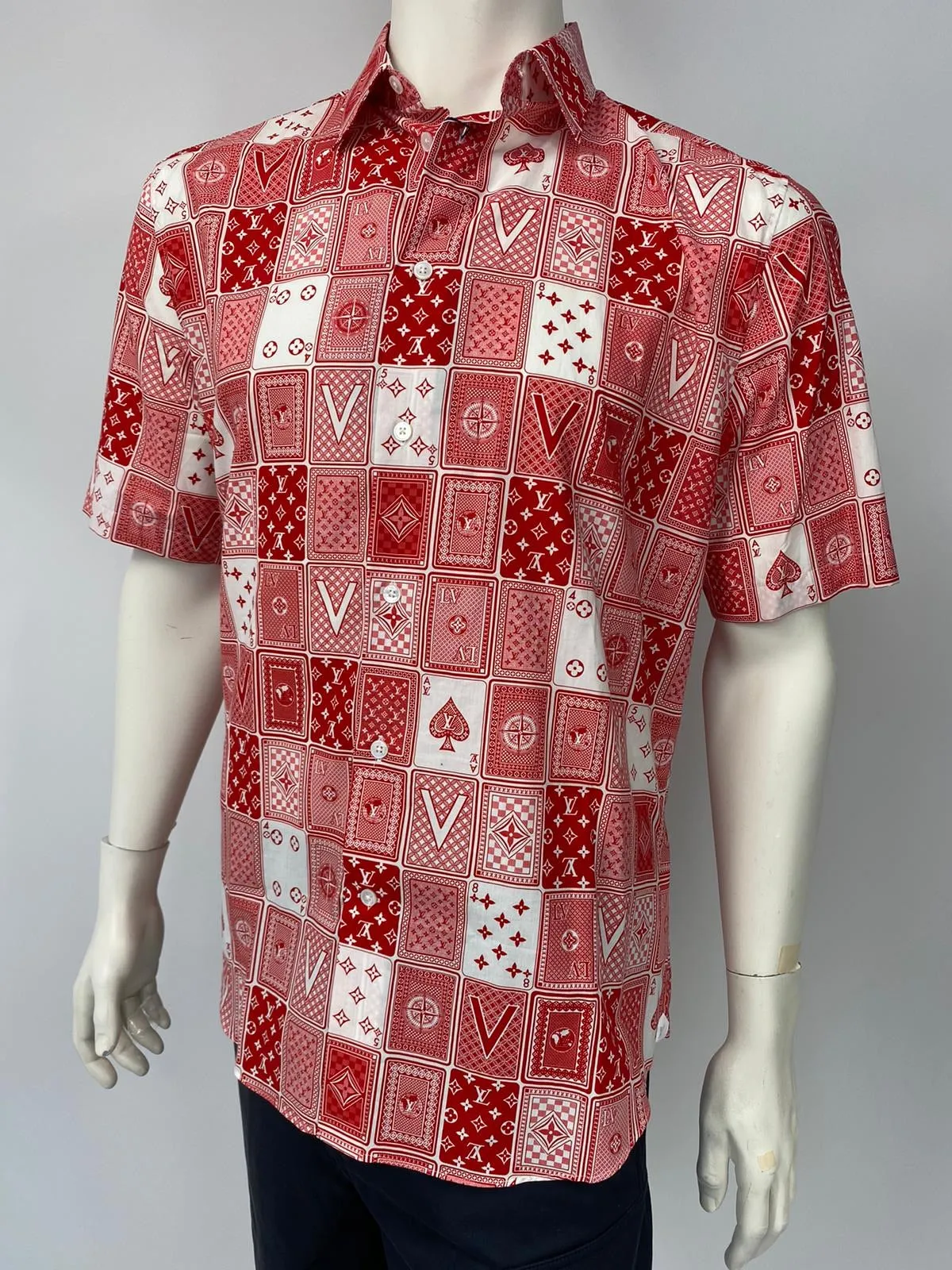 Regular Fit Short Sleeve Card Shirt