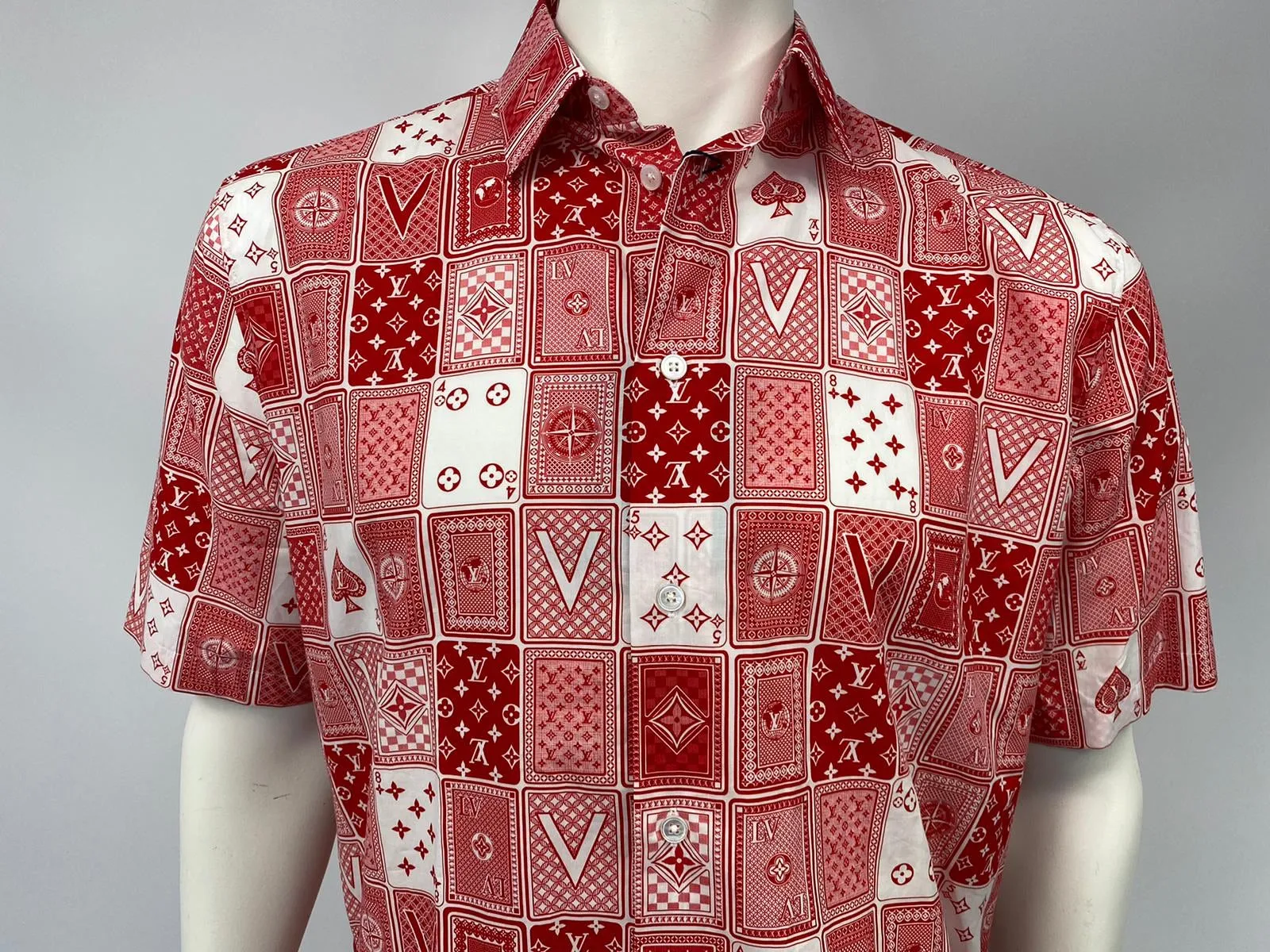 Regular Fit Short Sleeve Card Shirt