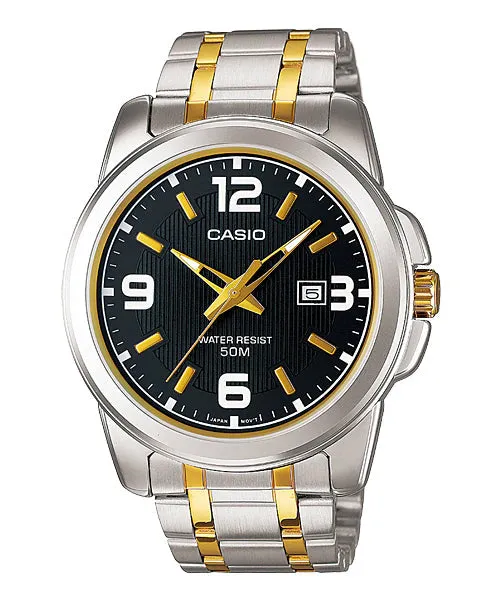 Reloj casual correa de Acero inoxidable MTP-1314SG-1AV