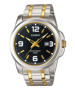 Reloj casual correa de Acero inoxidable MTP-1314SG-1AV
