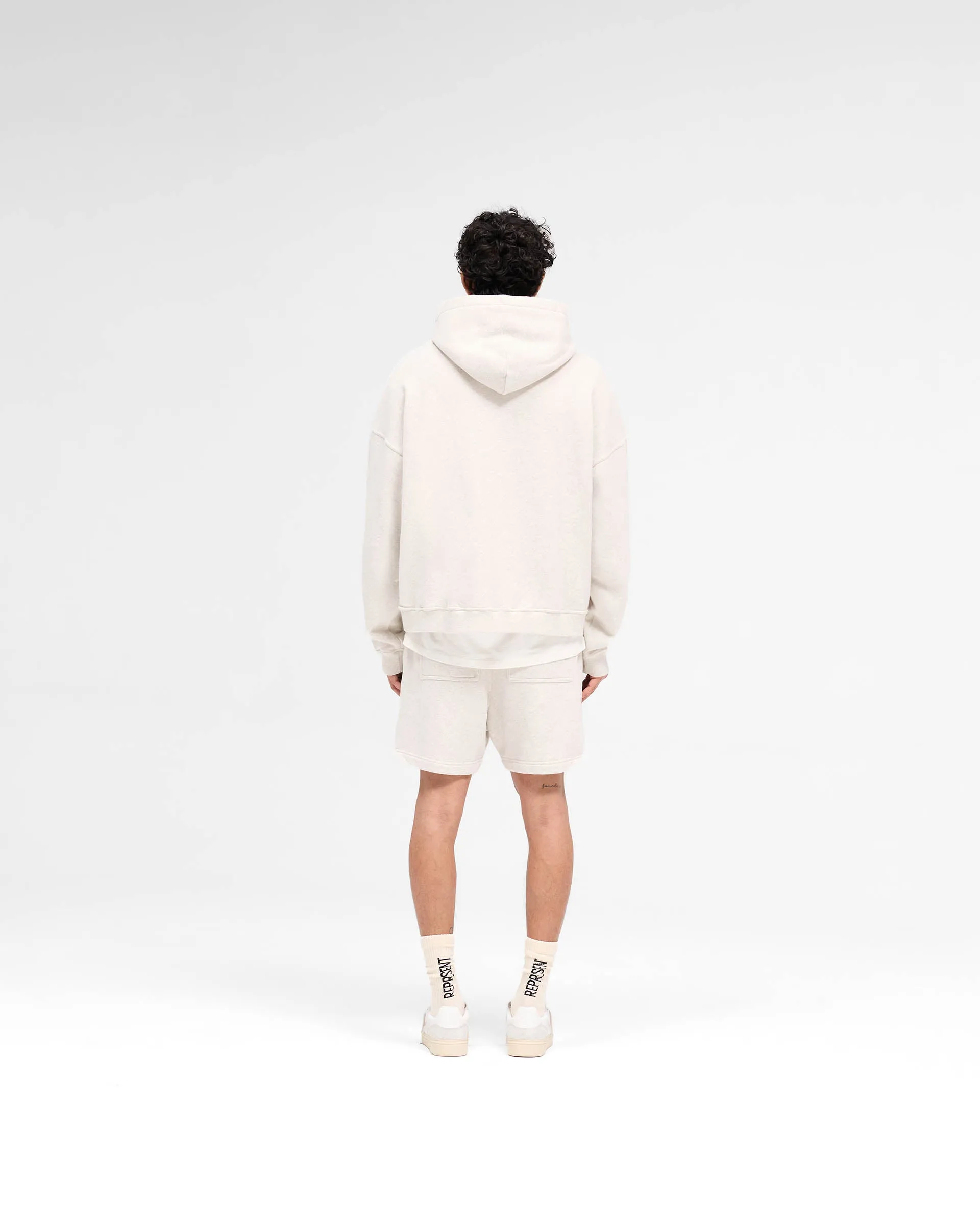 Rep Applique Shorts - Cream Marl