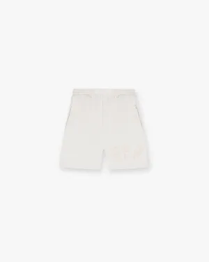 Rep Applique Shorts - Cream Marl