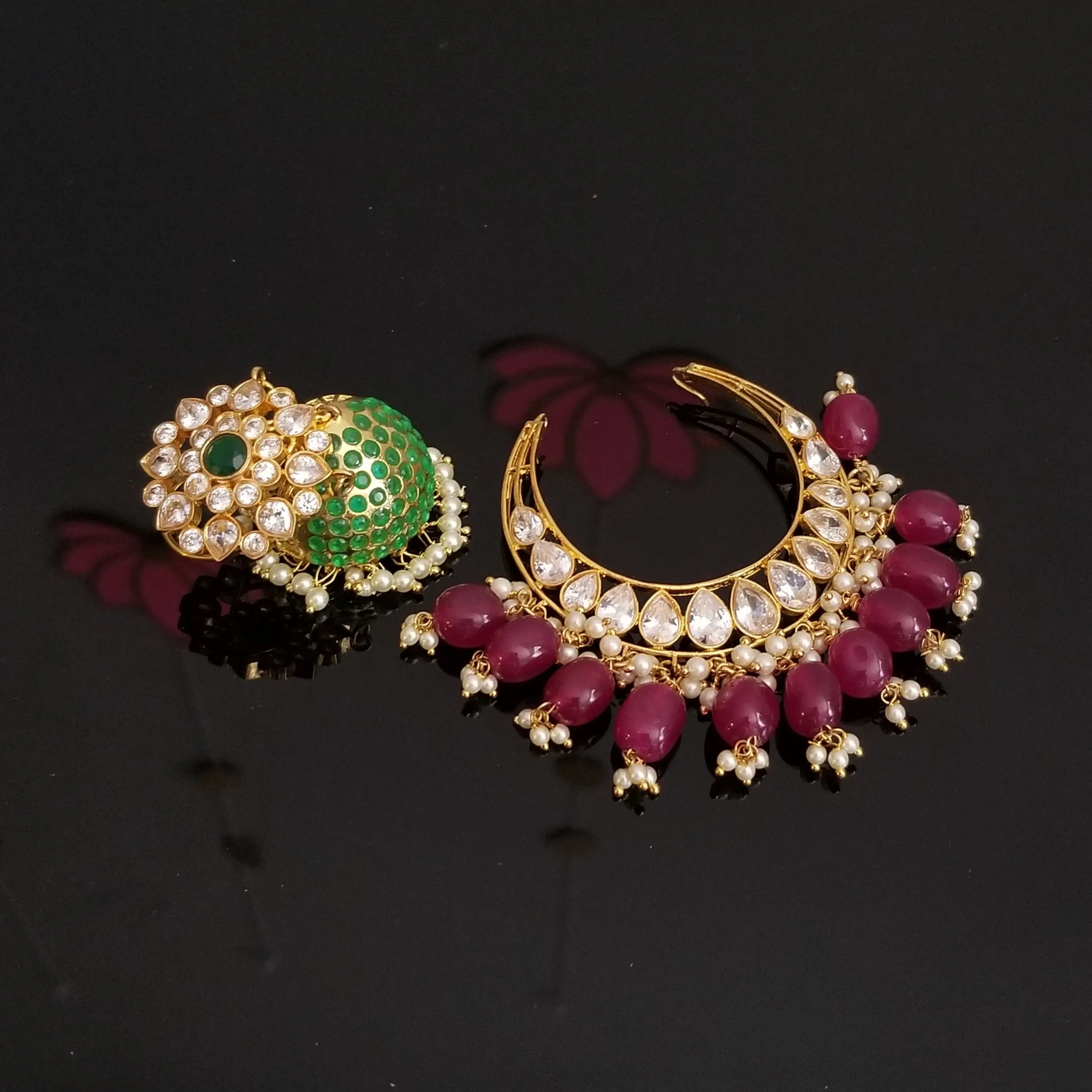 Reserved For Kanchana Pemmadi Detachable Designer Chandbalis