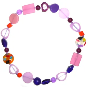 Resin Necklace - Purple