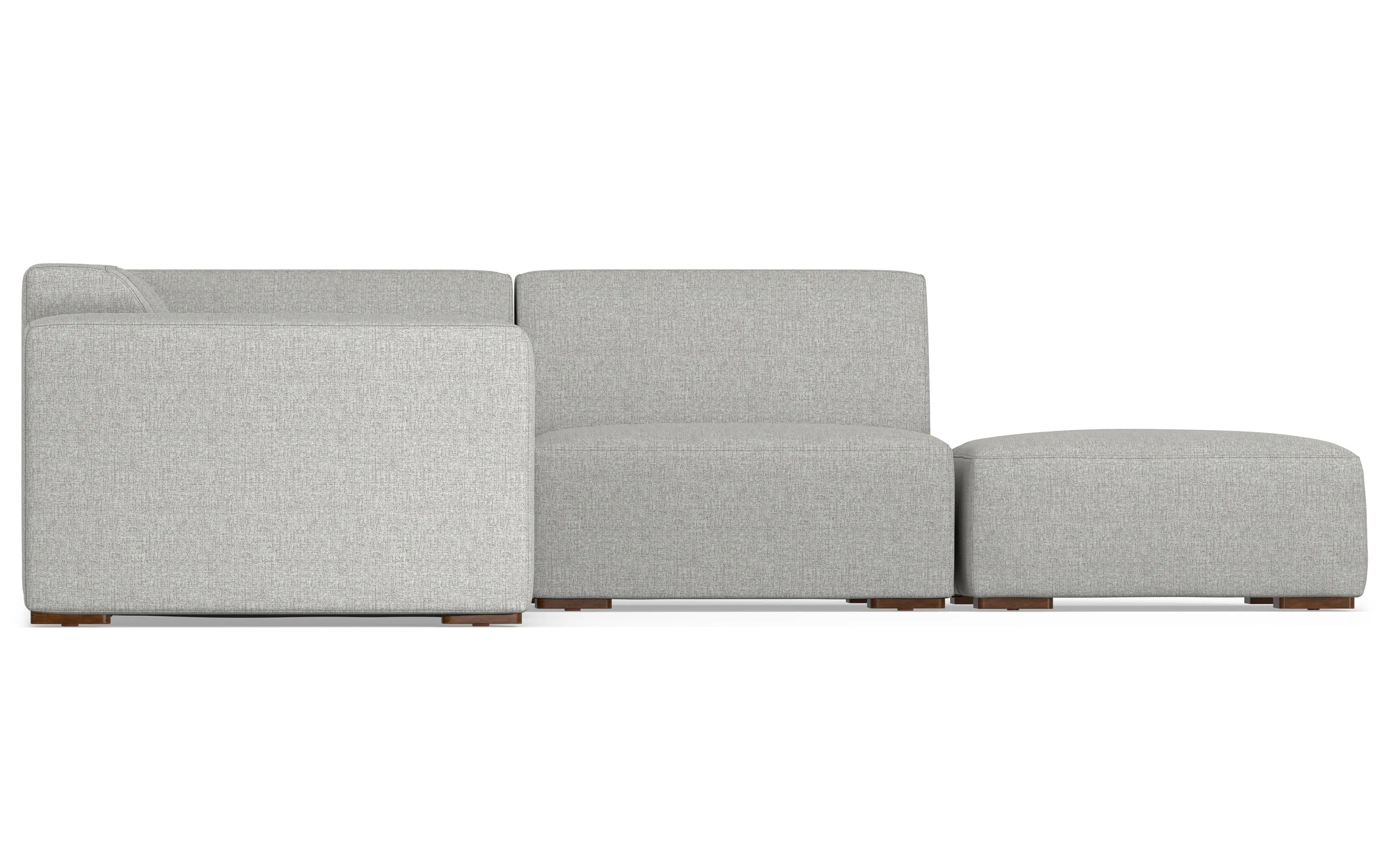 Rex Right Sectional and Ottoman in Performance Fabric