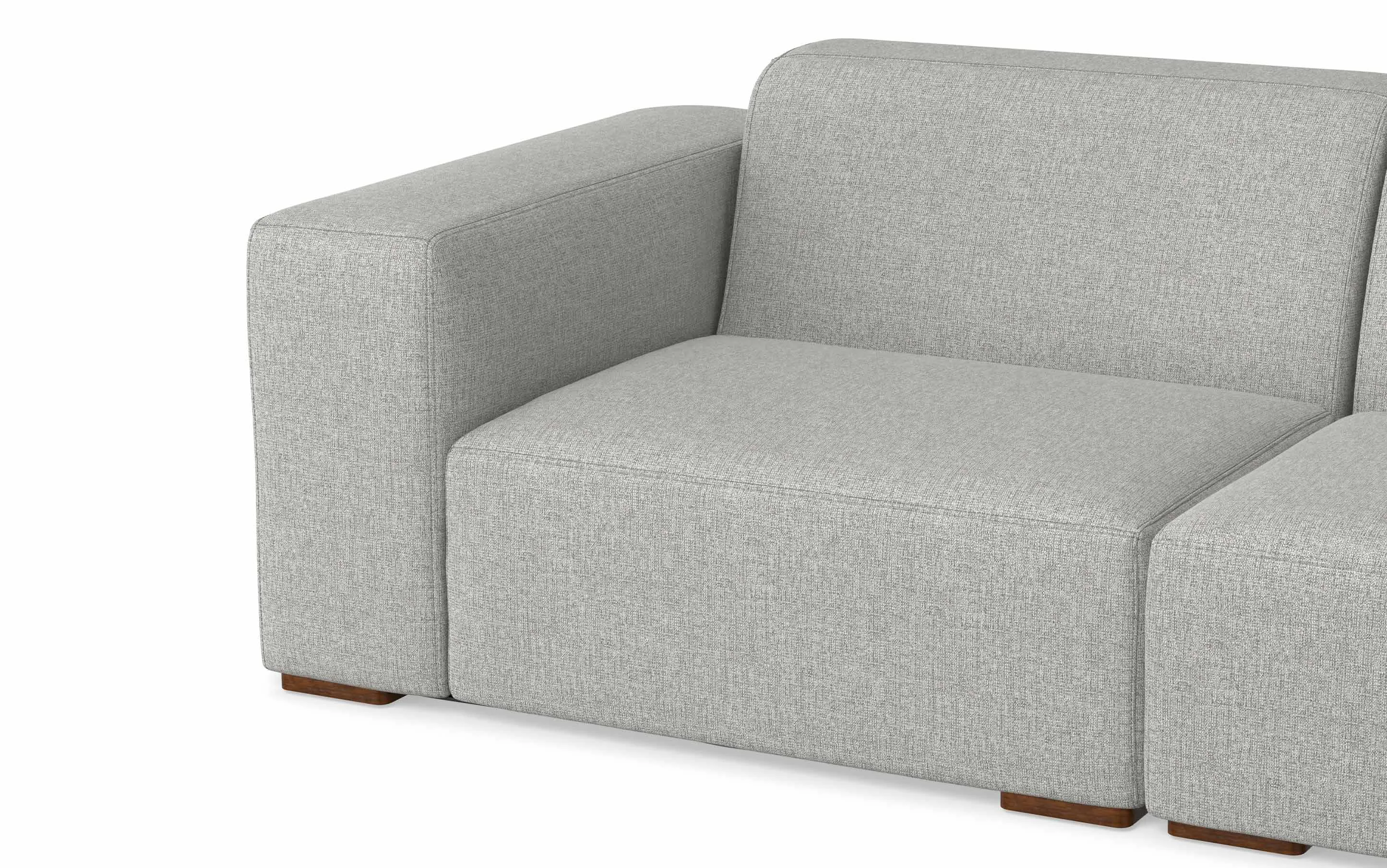 Rex Right Sectional and Ottoman in Performance Fabric