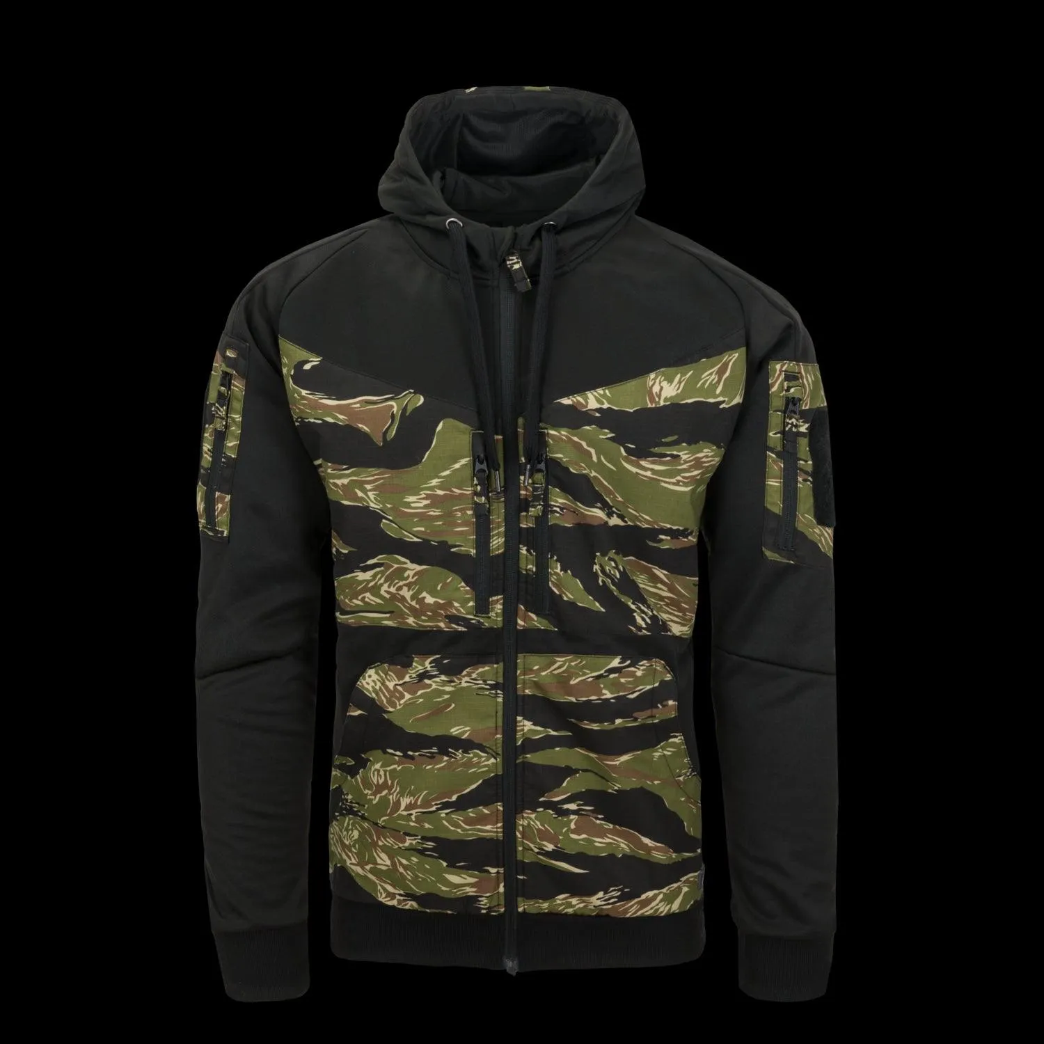 ROGUE Hoodie (FullZip) - Black / Desert Night Camo