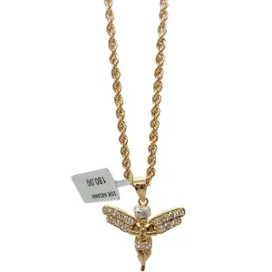 Rope Chain 2.5MM 10K With Pendentif Angle 10K MNG-106