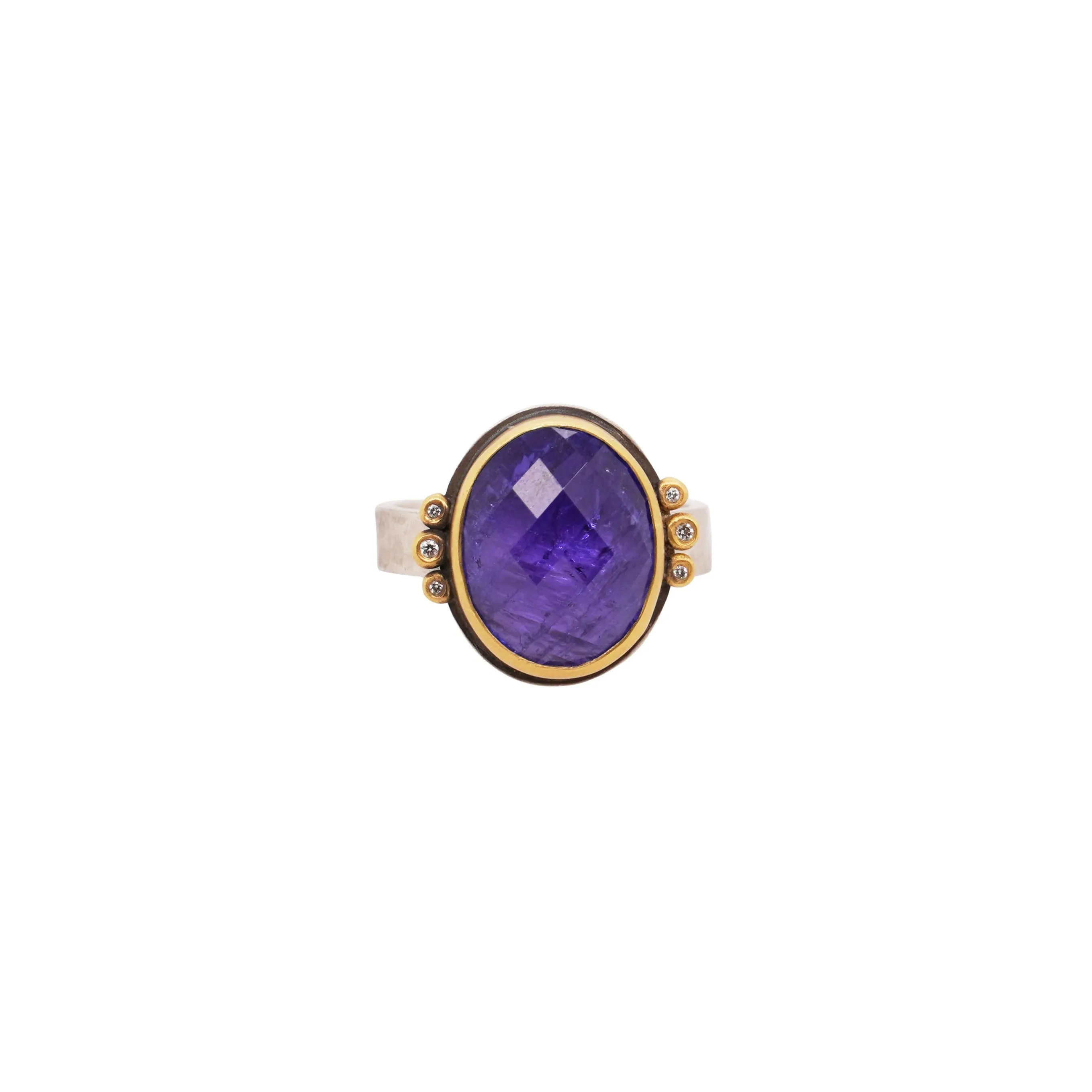 Rose Cut Tanzanite Ring