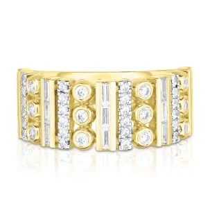 Round and Baguette Cigar Band
