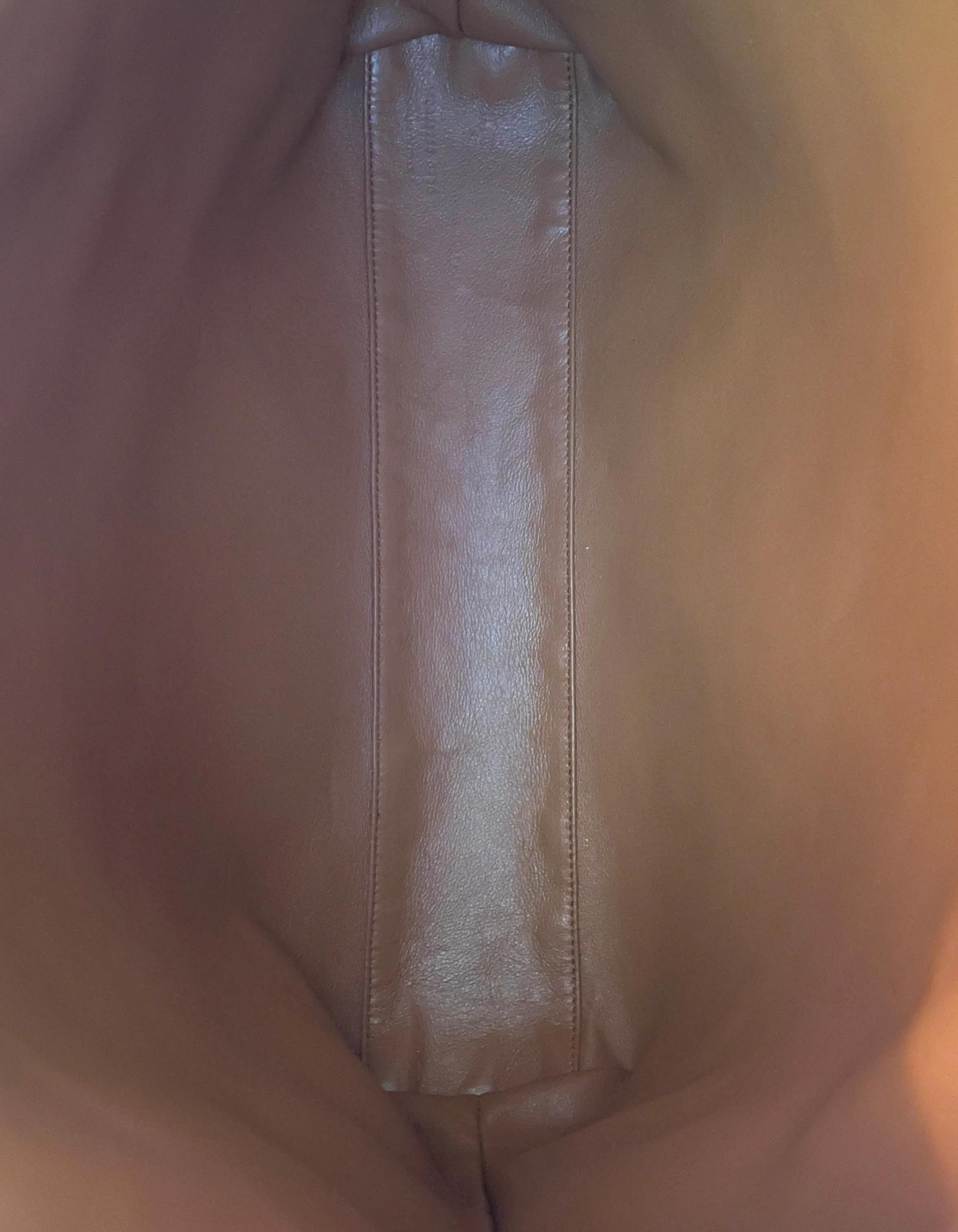Saint Laurent Tan Leather Tag Hobo w/ Crossbody Strap