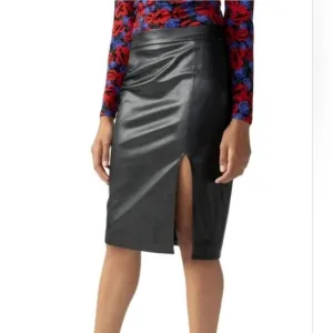 Sanctuary Black Leather Skirt 20W