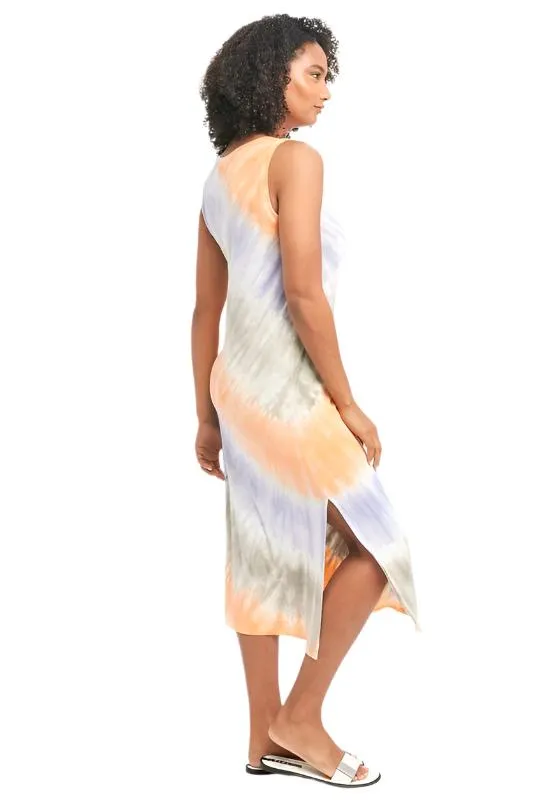 Saturated Tie Dye Tank Dress