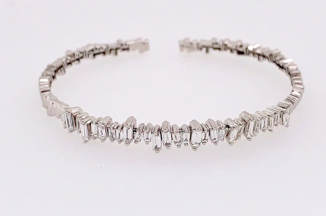 Scattered Baguette Diamond Bracelet