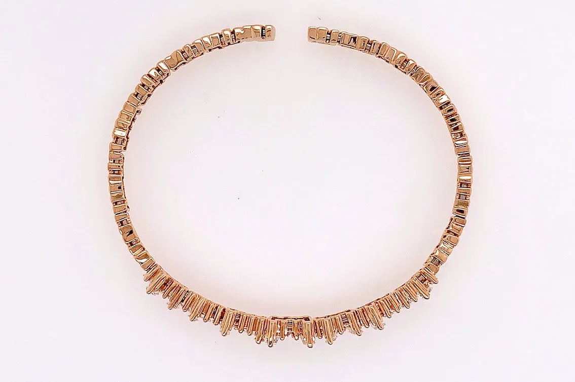 Scattered Baguette Diamond Bracelet