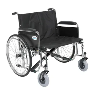 Sentra EC Heavy Duty Extra Wide Wheelchair, Detachable Full Arms, 30" Seat - 1 Each