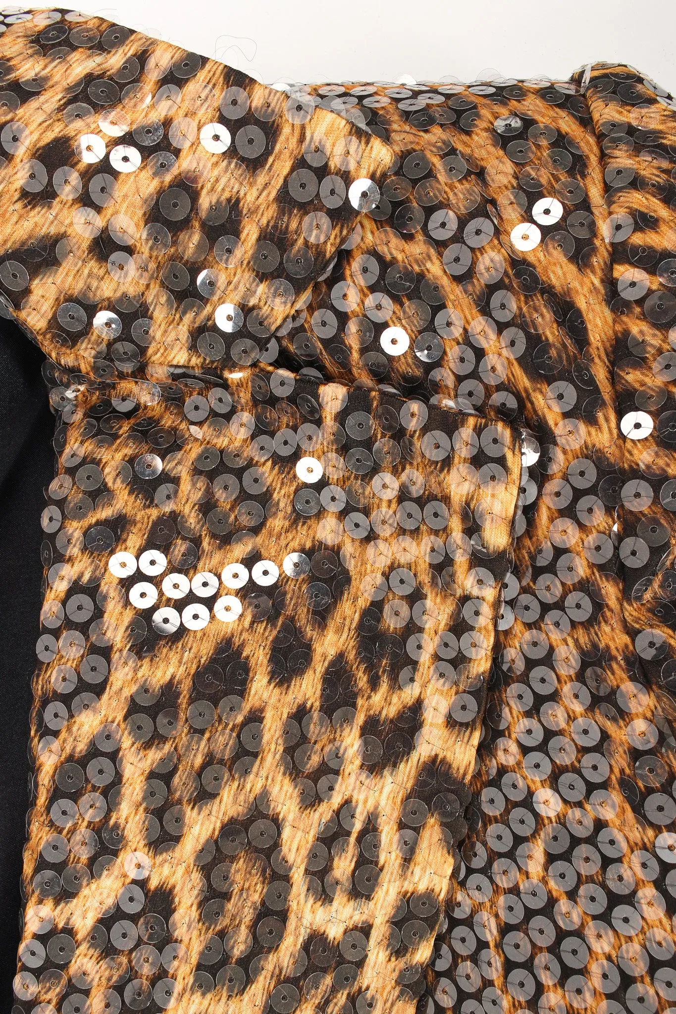 Sequin Leopard Print Blazer