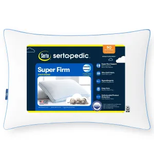 Sertapedic Super Firm Bed Pillow, Standard/Queen FREE SHIPPING