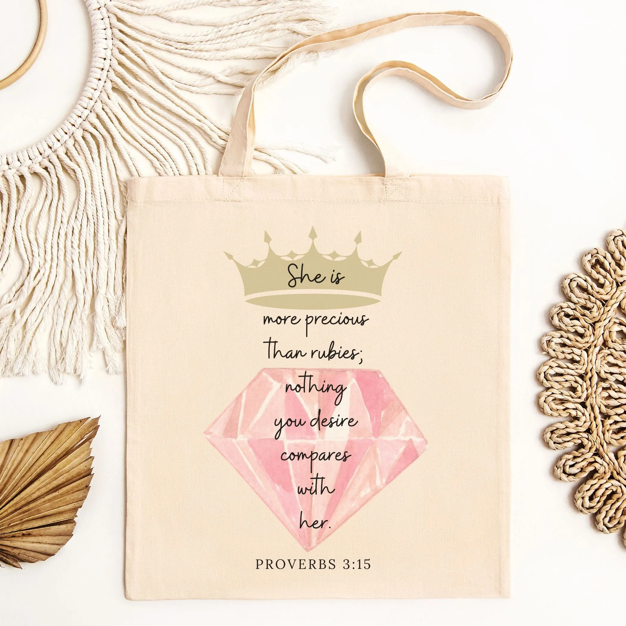 She is More Precious Than Rubies - Tote Bag