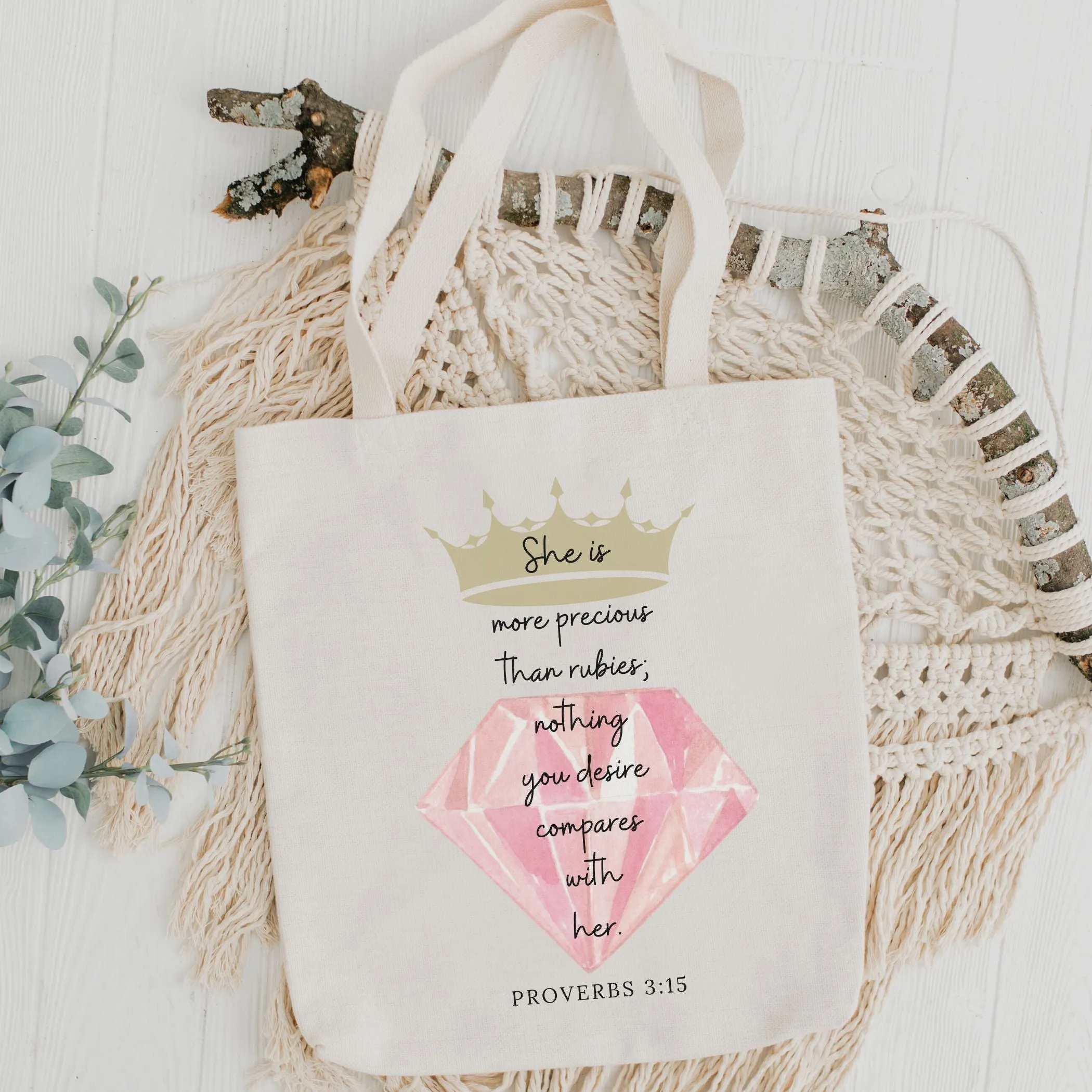 She is More Precious Than Rubies - Tote Bag