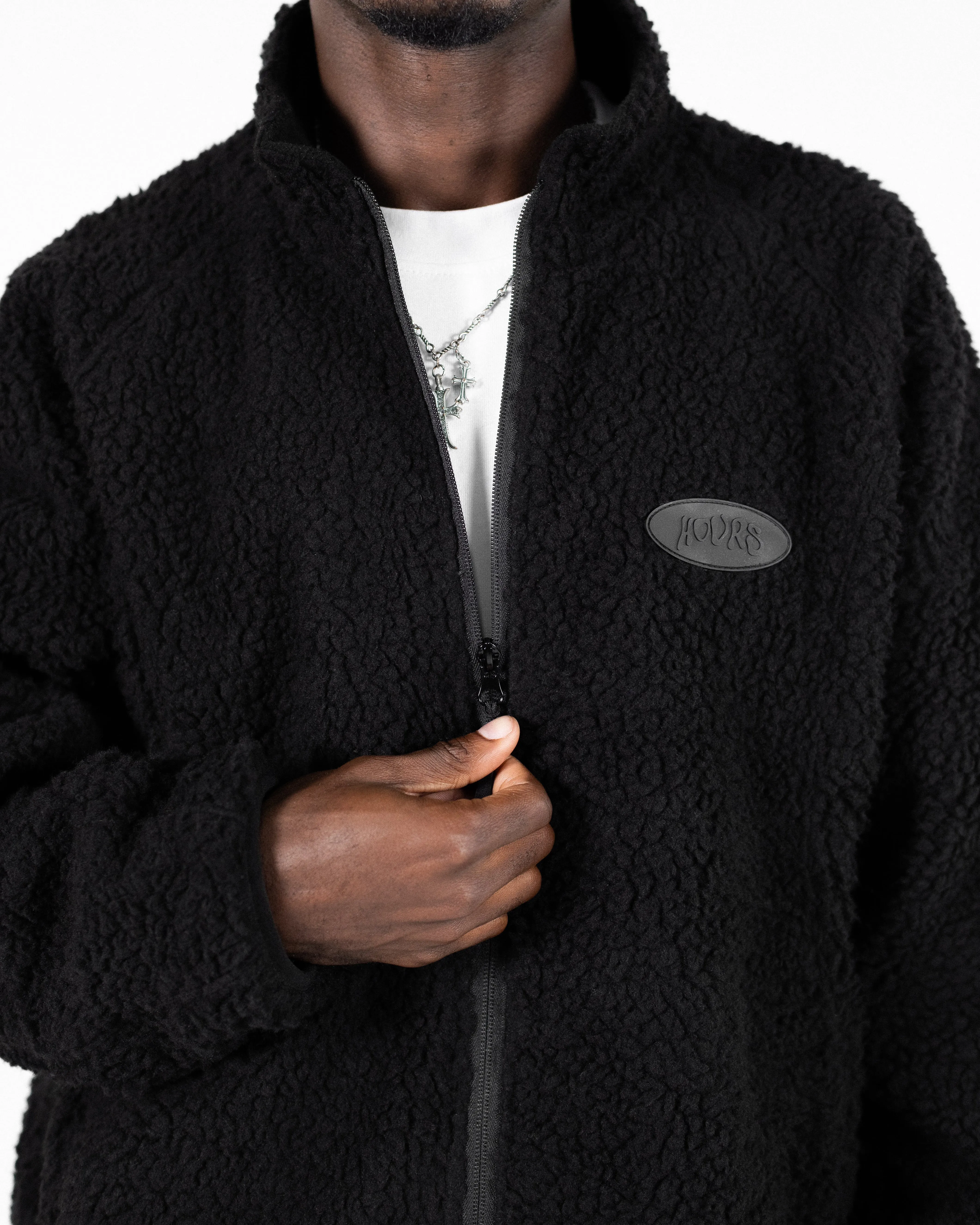 Sherpa Full Zip - Black