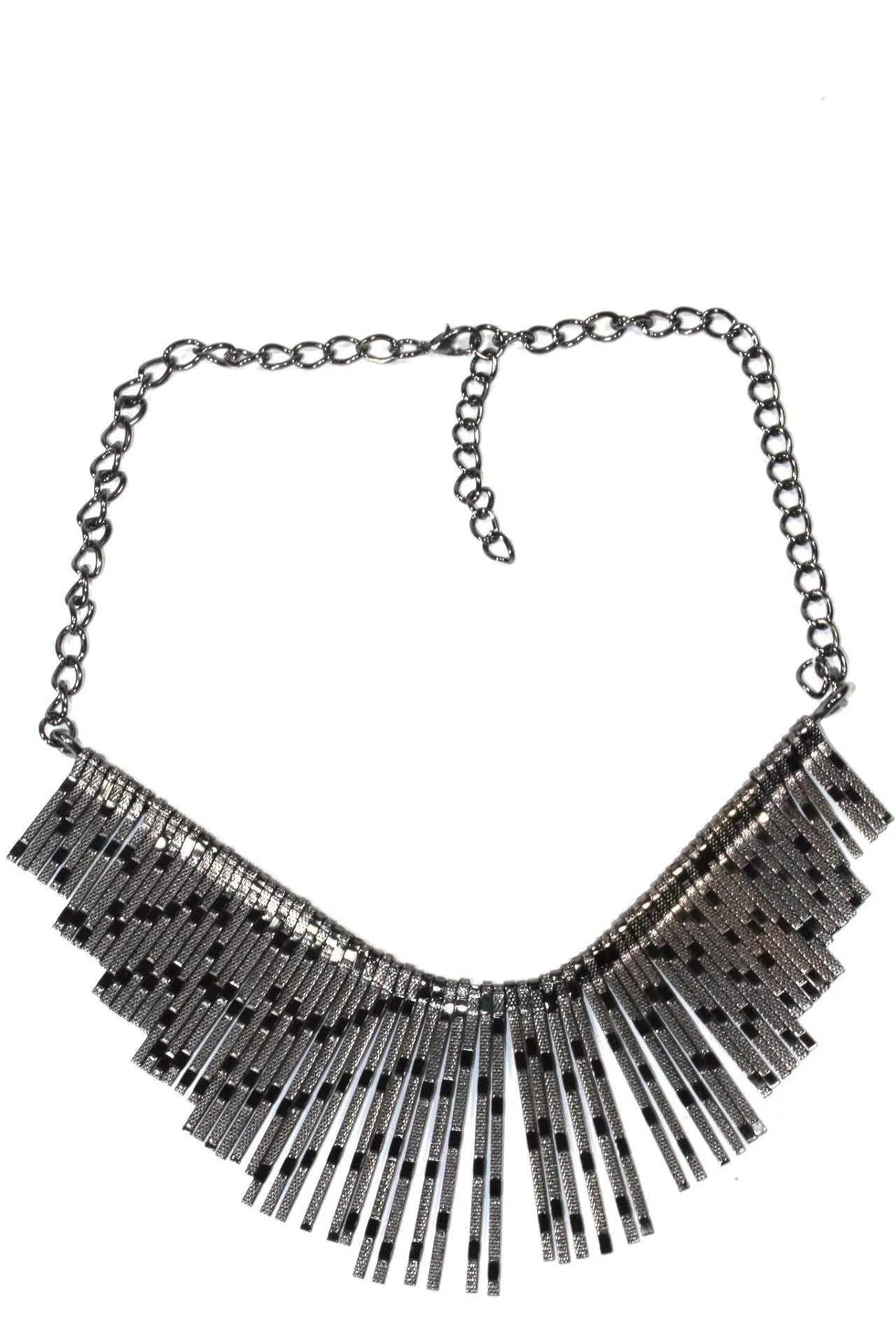 Shimmering Panels Statement Necklace