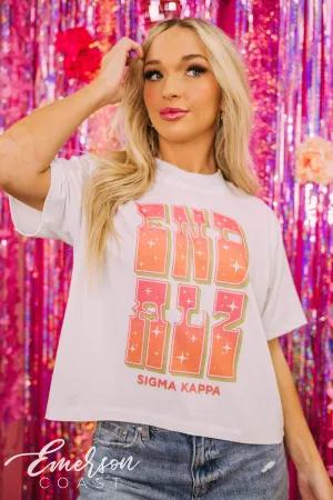 Sigma Kappa Philanthropy End Alz Boxy Tee