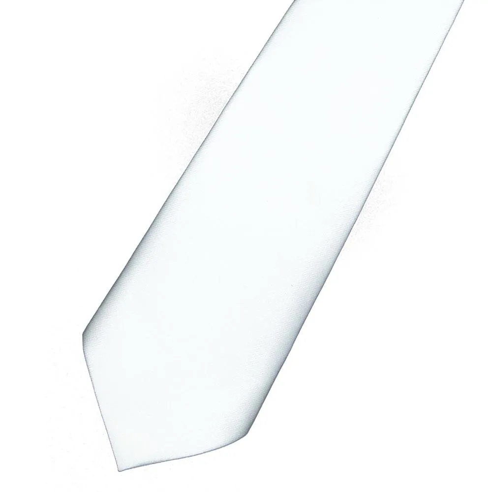 Silk Satin White Tie