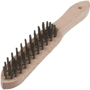 Silverline Heavy Duty Wire Brush 4 Row 290mm