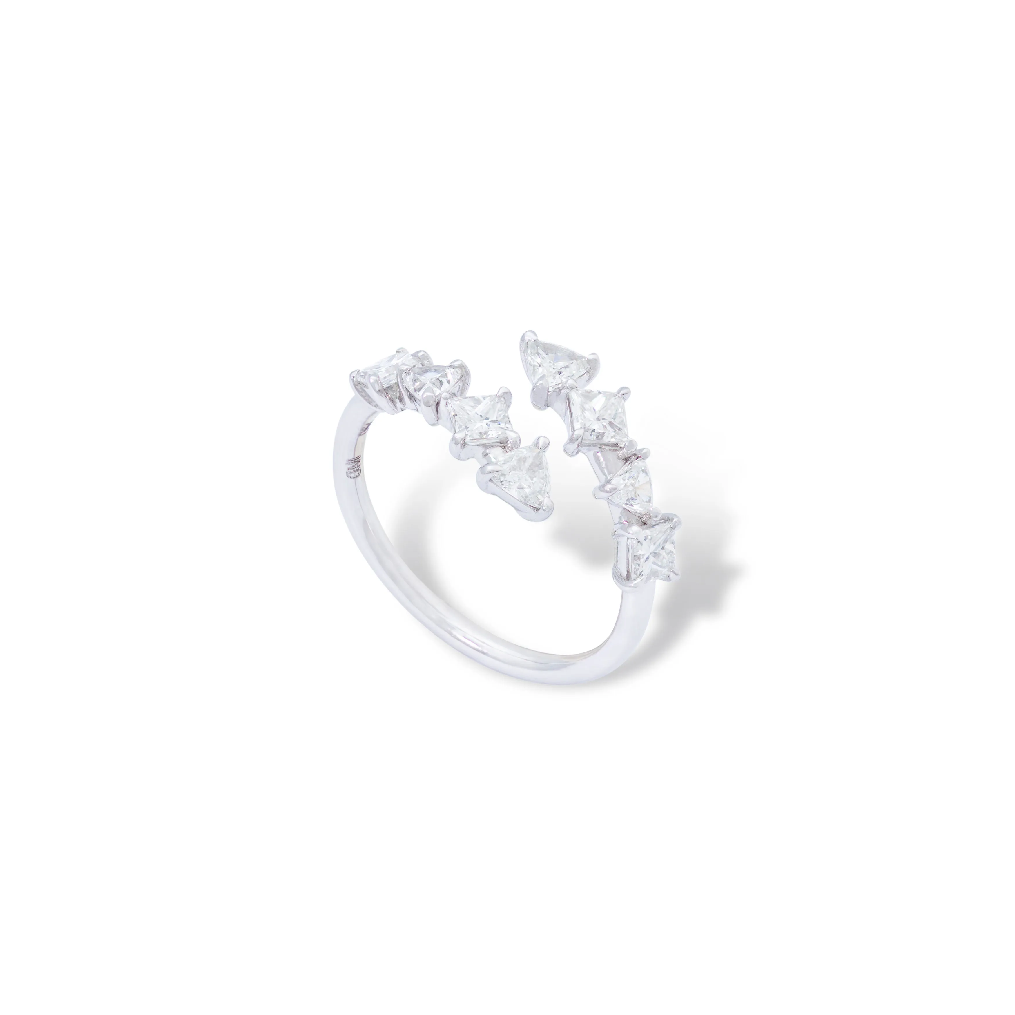 Single wrap around with trillions and princess ring