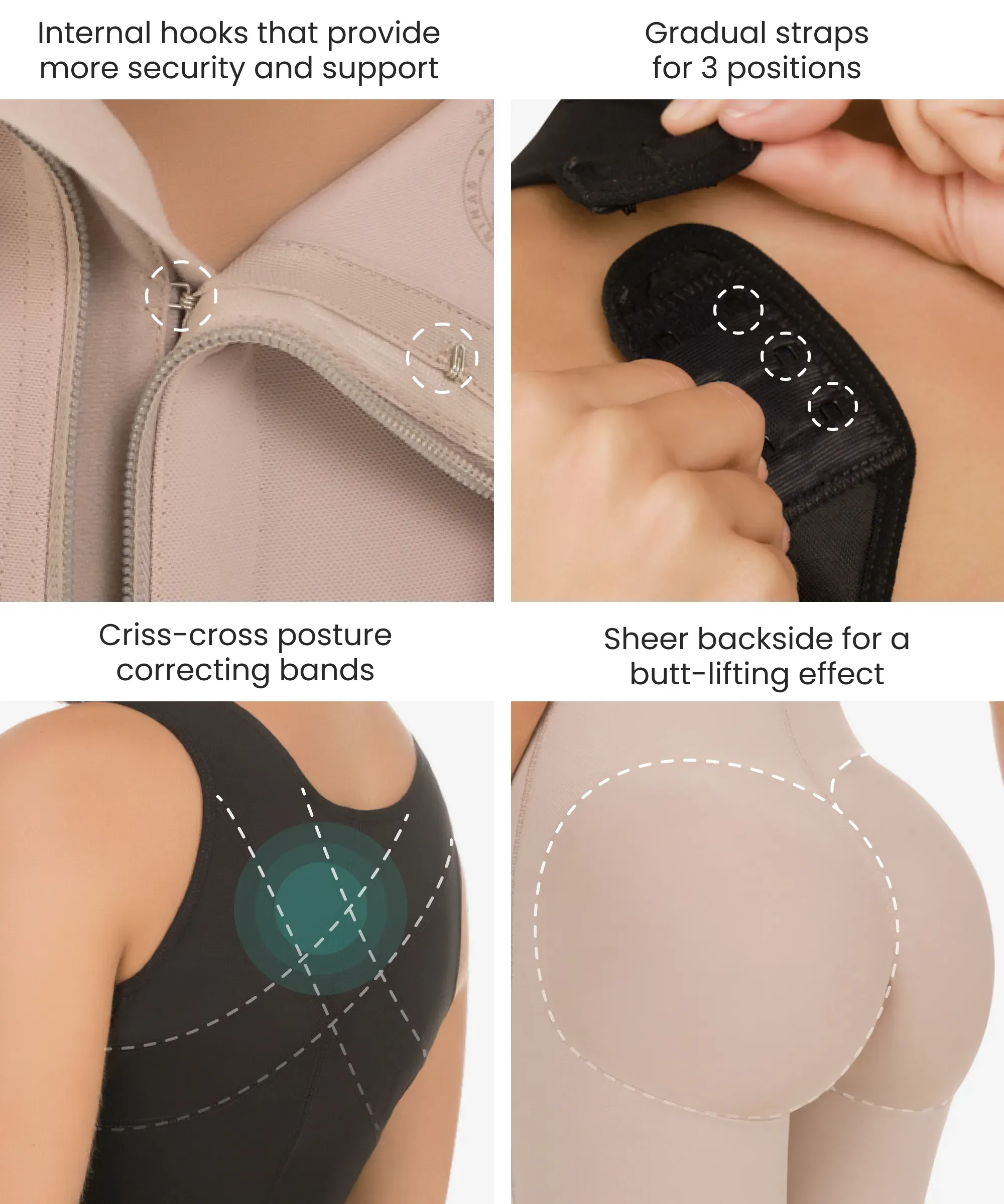 Slim and firm control bodysuit - Style 438