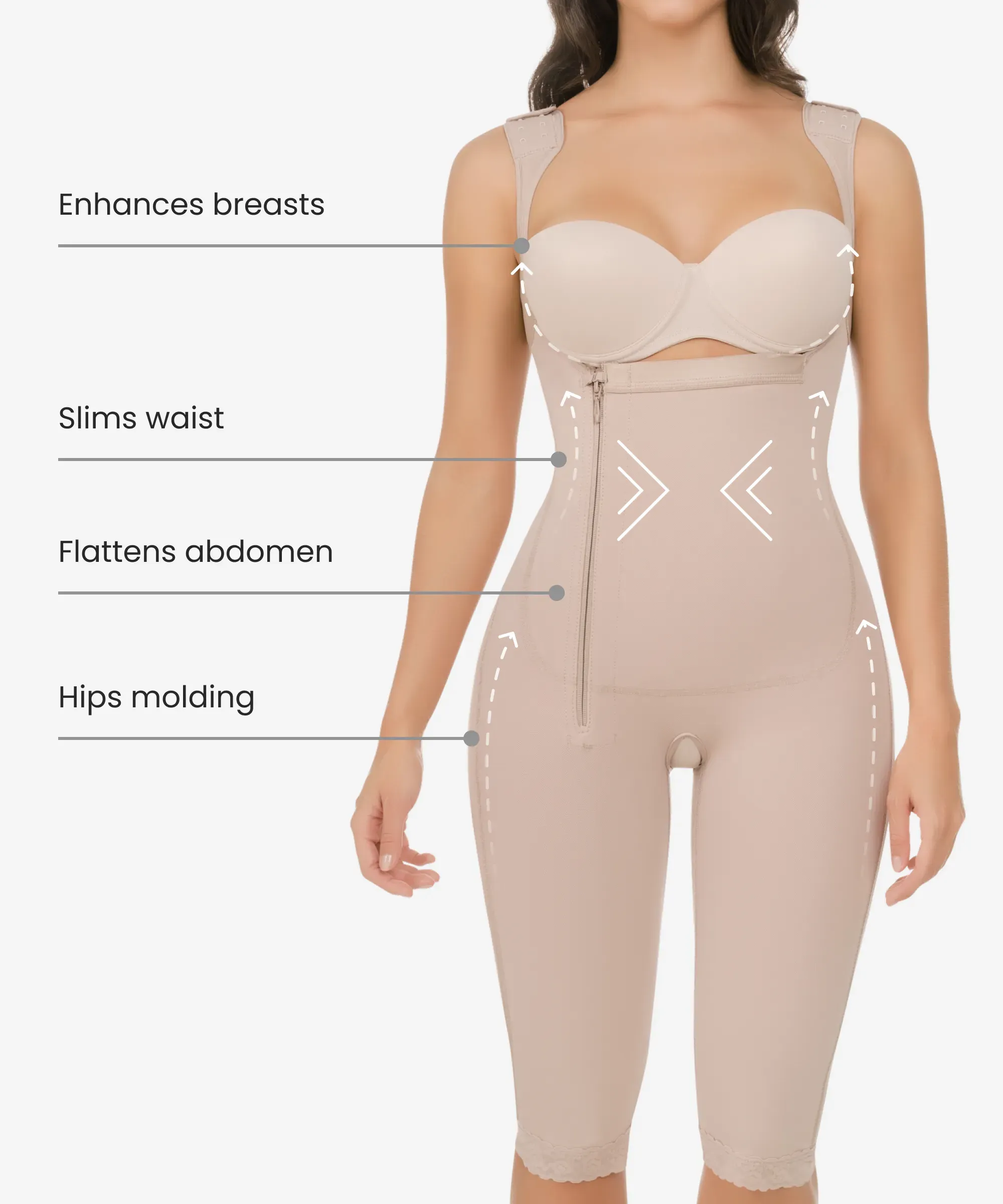 Slim and firm control bodysuit - Style 438