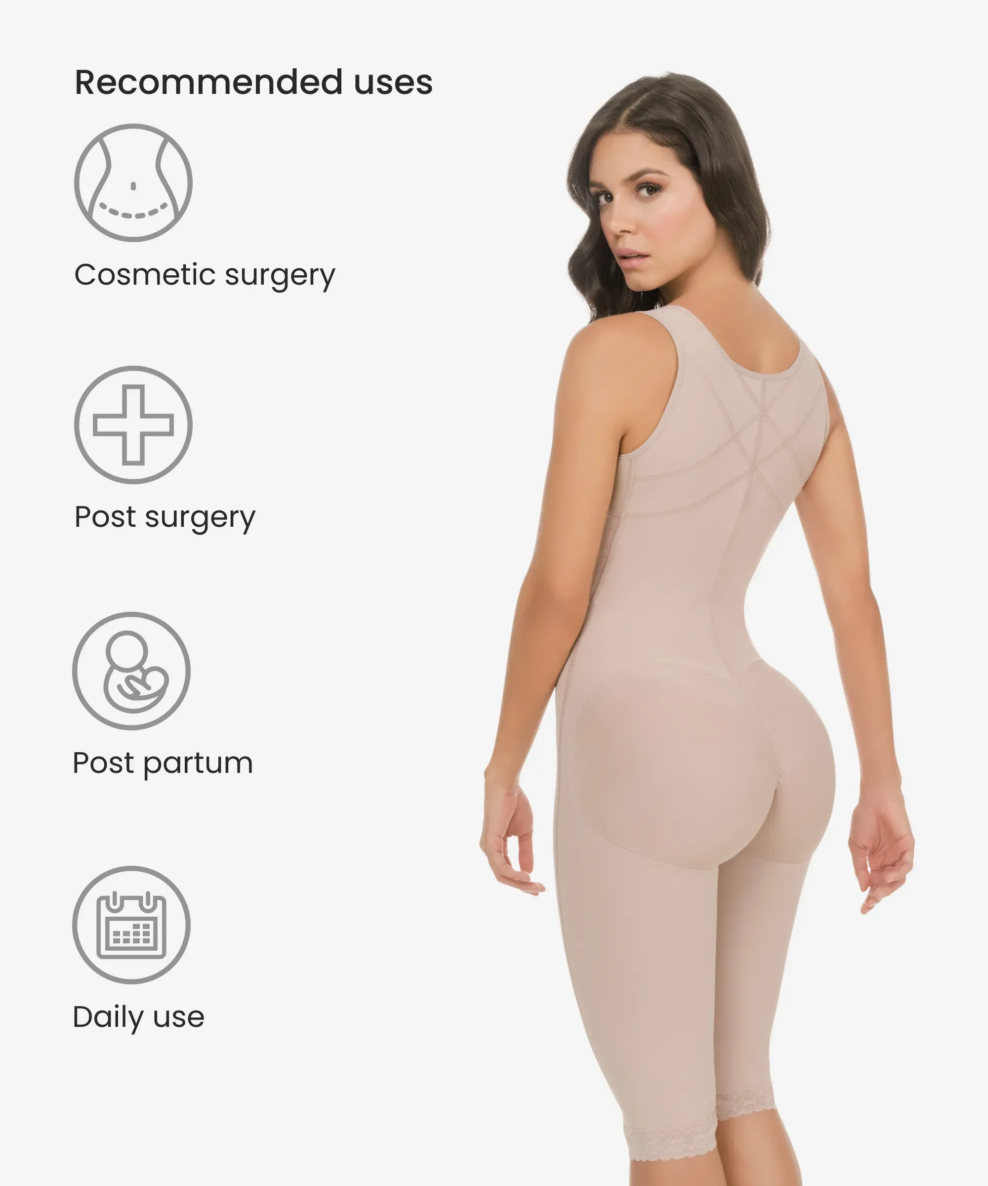 Slim and firm control bodysuit - Style 438