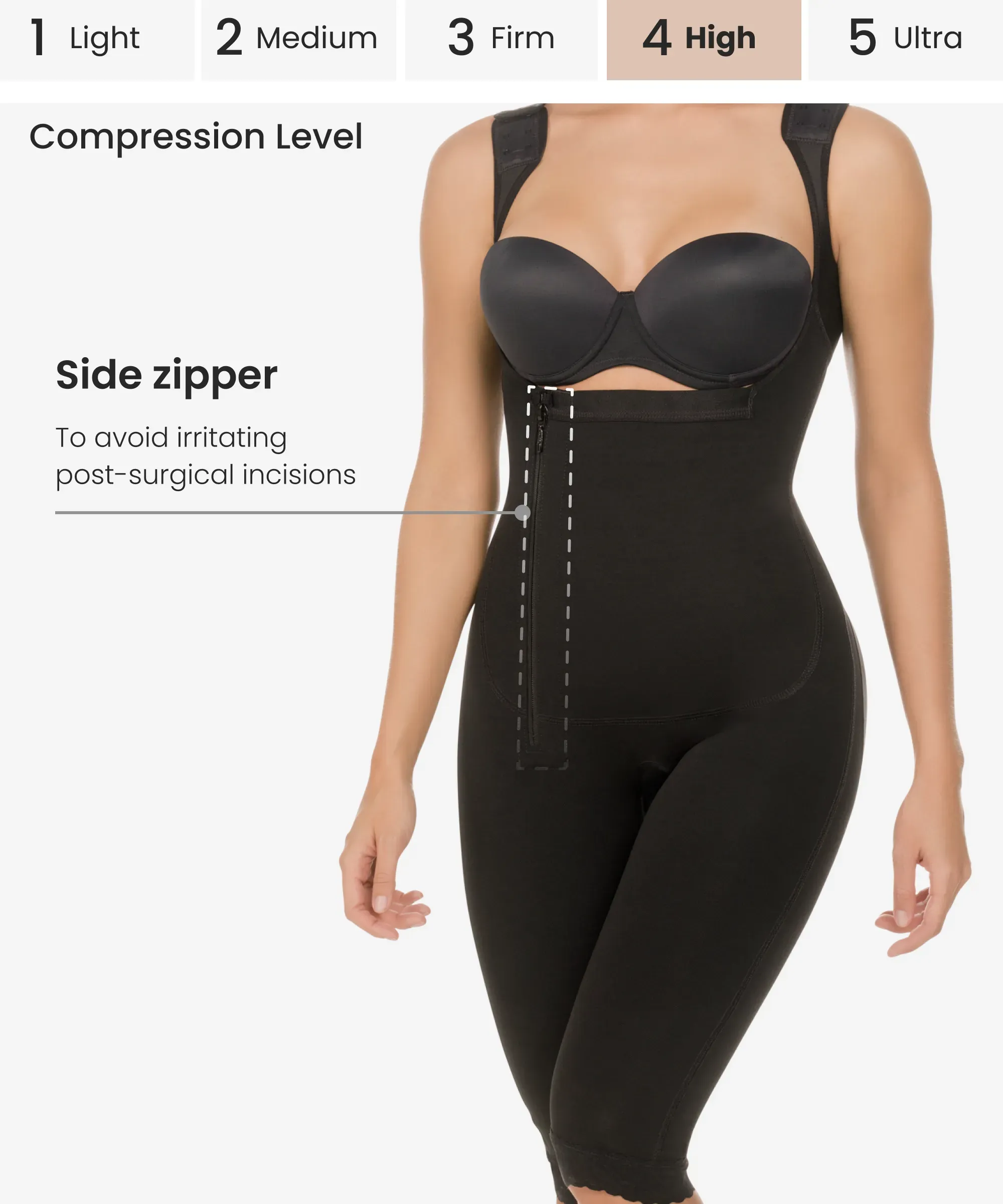 Slim and firm control bodysuit - Style 438