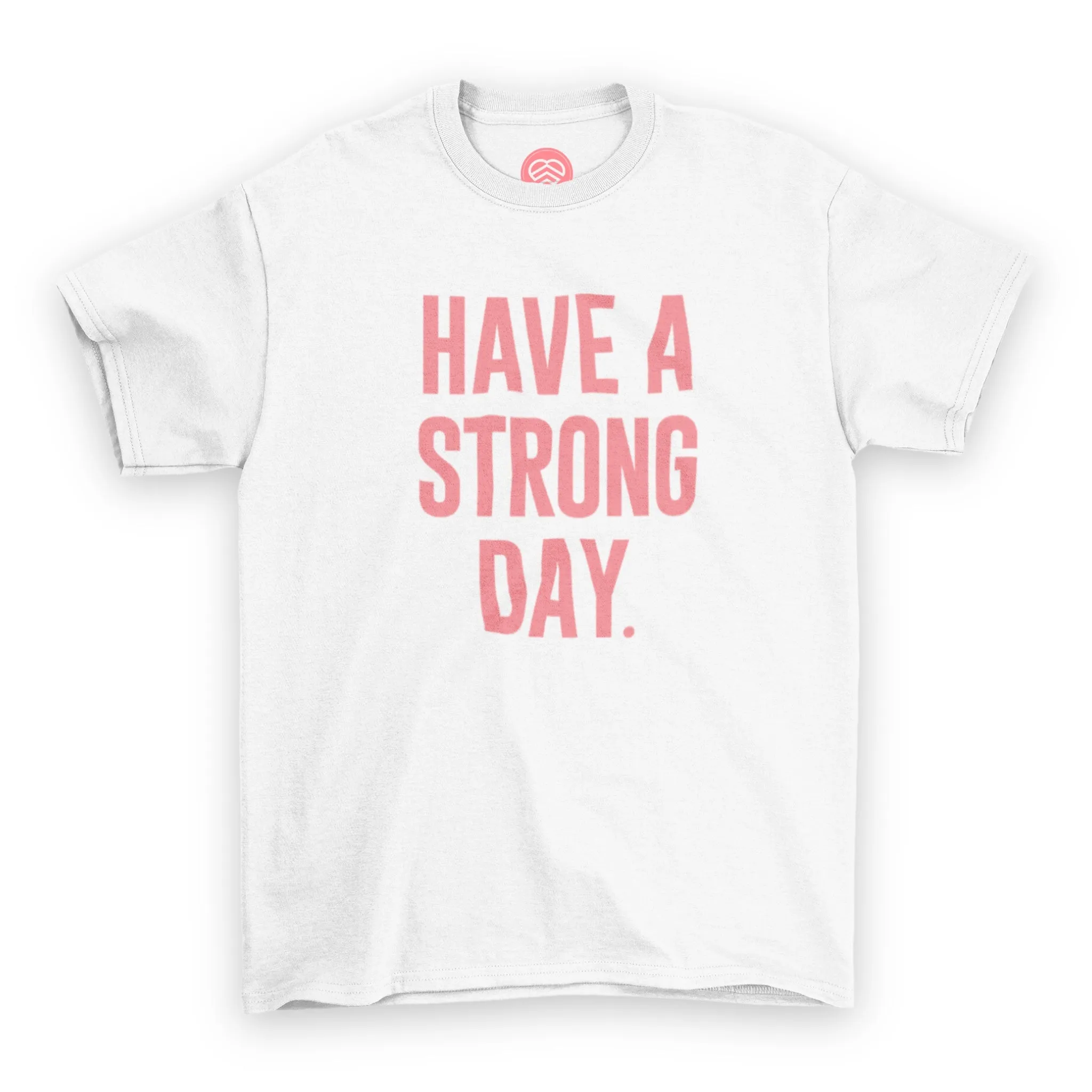 Slogan Statement Shirt - White & Pink