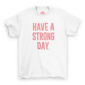 Slogan Statement Shirt - White & Pink