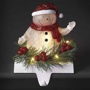 Snowman STOCKING HOLDER, LED