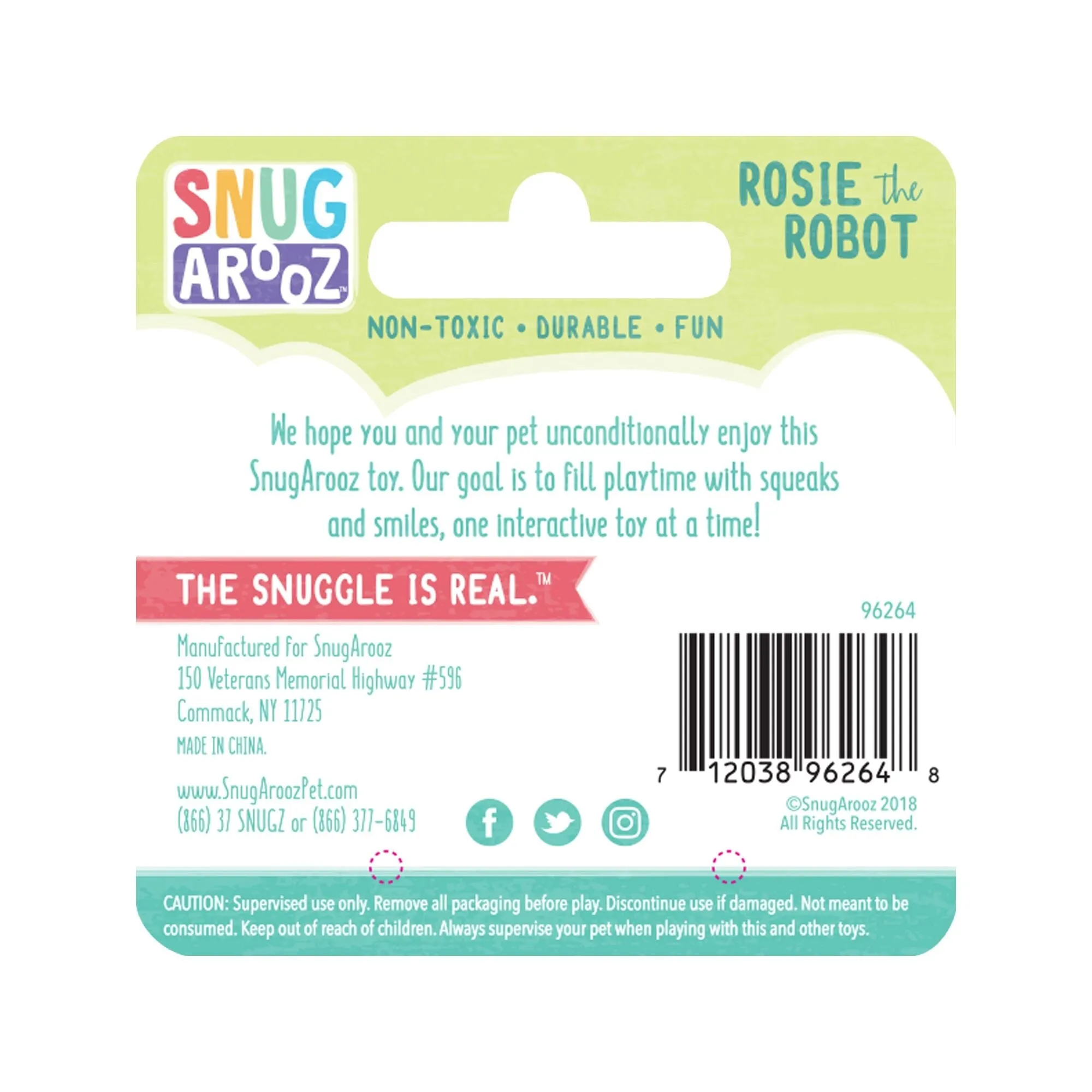 Snugarooz Rosie The Robot Dog Toy