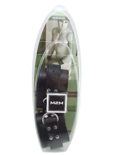 Soft Leather Ankle Restraints - Black