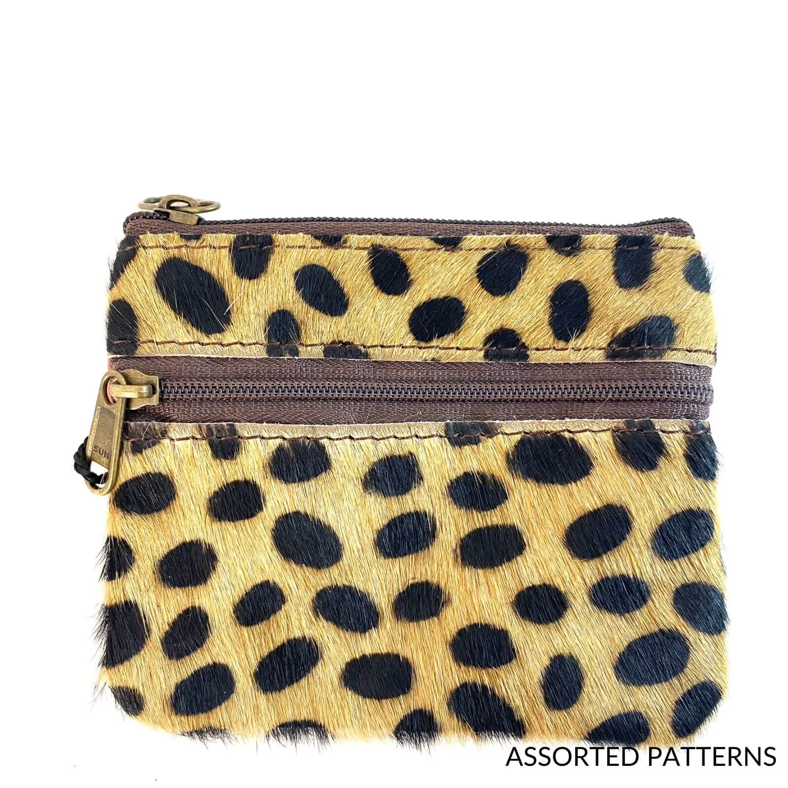 Soruka Ari Small Leather Zip Purse - Large Spot (assorted)