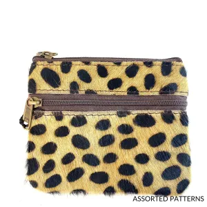 Soruka Ari Small Leather Zip Purse - Large Spot (assorted)