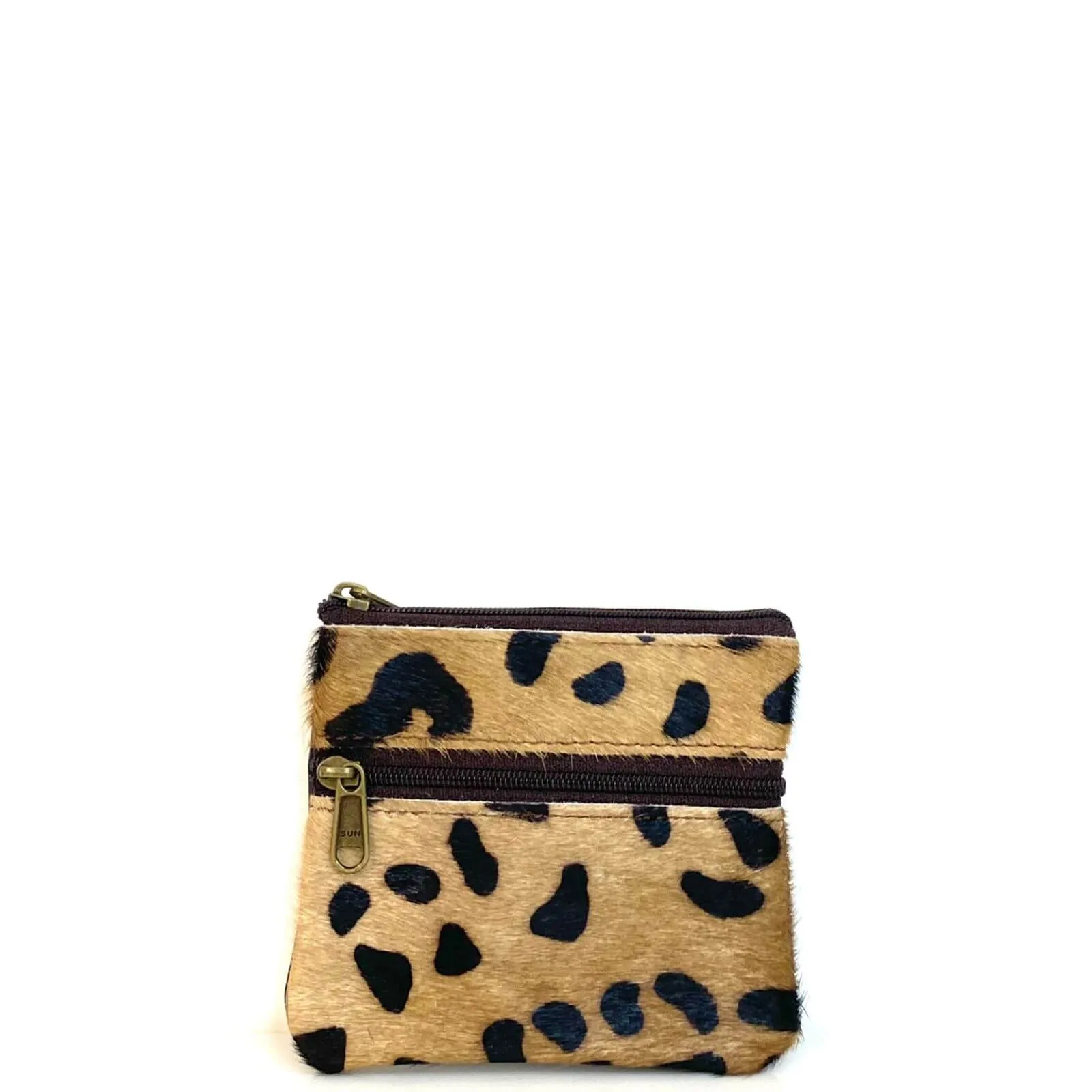 Soruka Ari Small Leather Zip Purse - Leopard (assorted)
