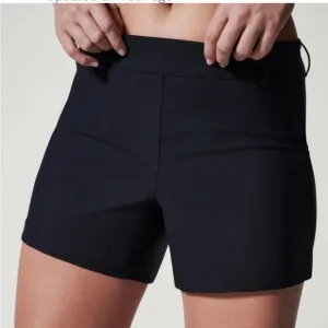 SPANX Sunshine Short 6 inch Very Black NWT Size 1X