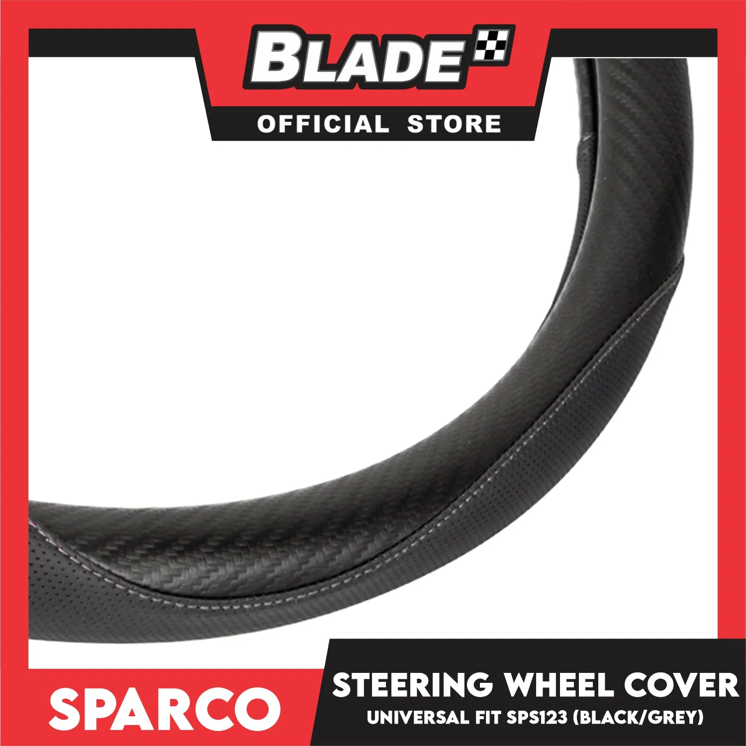 Sparco Corsa Steering Wheel Cover SPS123 (Black With Gray)