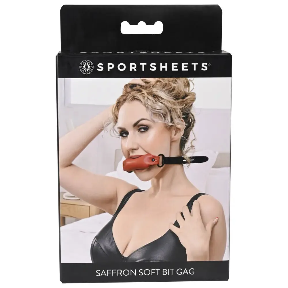 Sportsheets Saffron Soft Leather Red Bondage Gag