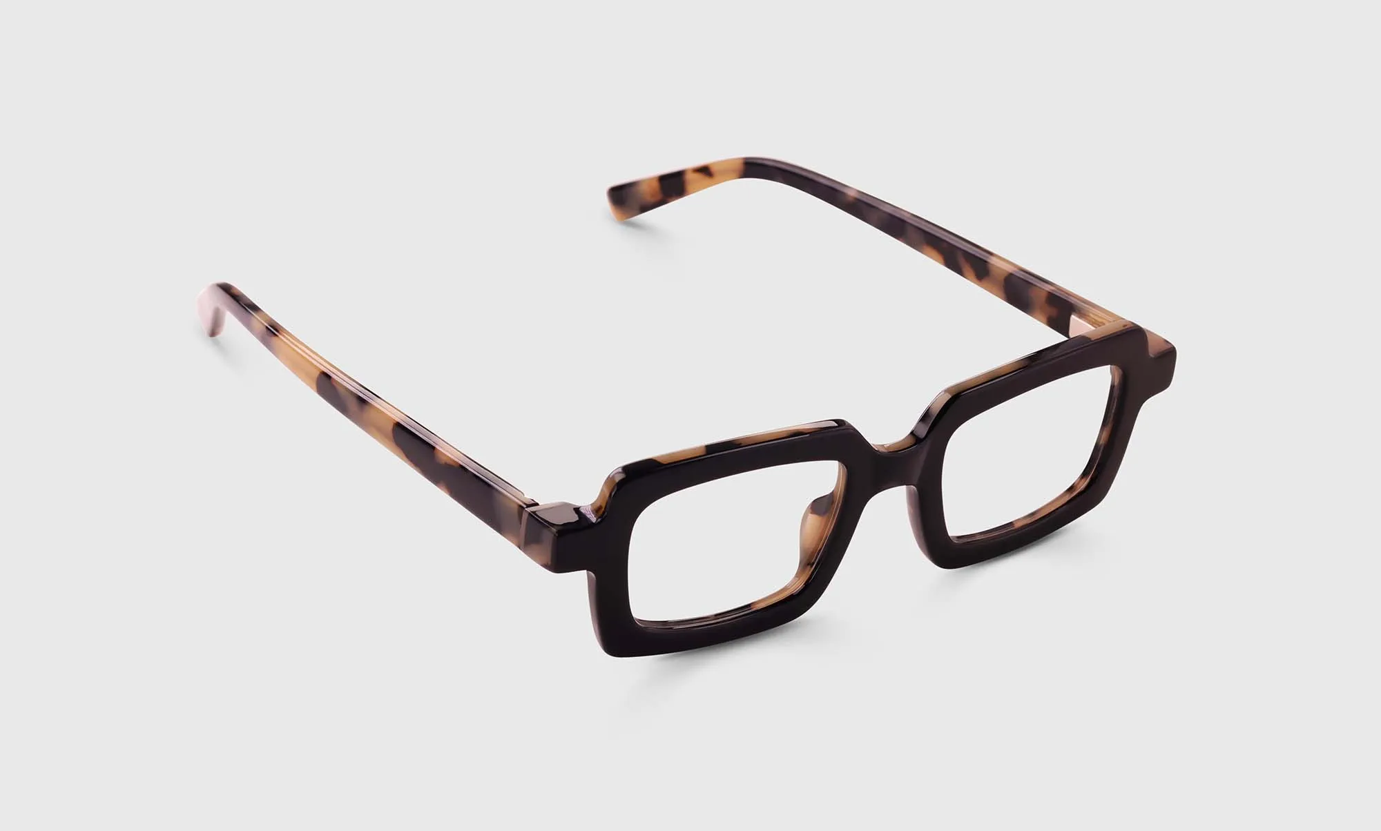Square Root Color 00 - Black Front and Vanilla Tortoise Temples