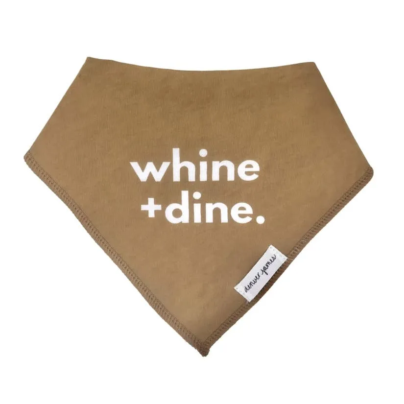 Statement Bandana Bib - Whine   Dine