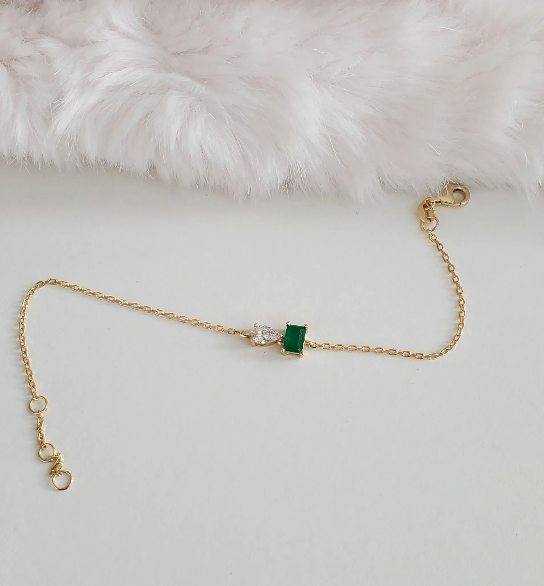 Statement Emerald Bracelet